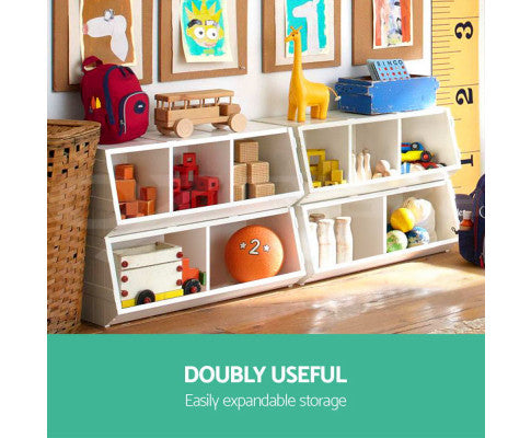 Keezi Kids Stackable Box Toy Storage Organiser