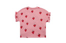 Toddler Girl Strawberry print designed T-shirt