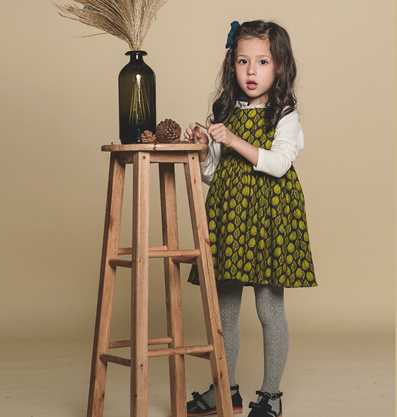 Toddler Girl Leaf Designed Dress