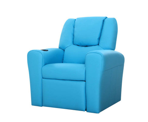 Keezi Kids Soft Linen Recliner Chair