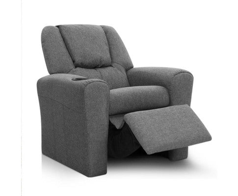 Keezi Kids Soft Linen Recliner Chair