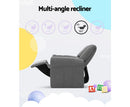 Keezi Kids Soft Linen Recliner Chair