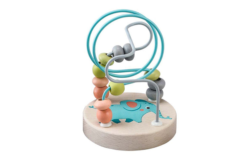 ELEPHANT JUNGLE ANIMAL SMALL ROLLER COASTER BEAD MAZE