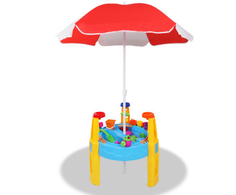 Keezi Kids 26 Piece Umbrella & Table Play Set