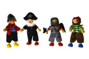 PRICE FOR 4 ASSORTED PIRATE FLEXI DOLL