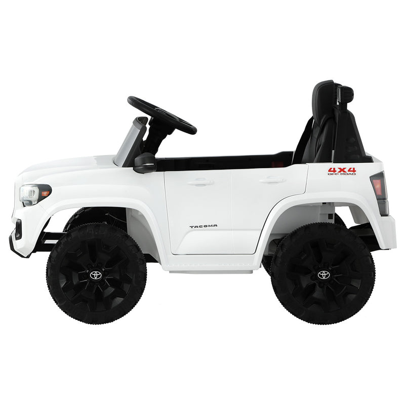 Toyota Ride On Car Kids Electric Toy Cars Tacoma Off Road Jeep 12V Battery White