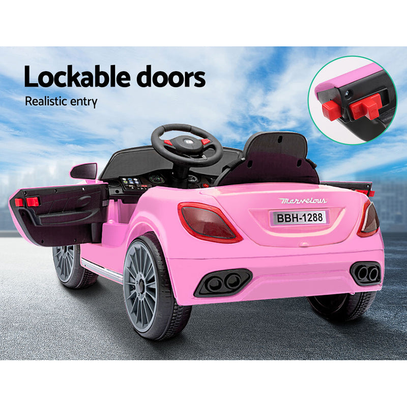 Rigo Kids Ride On Car Battery Electric Toy Remote Control Pink Cars Dual Motor