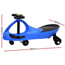 Kids Ride On Swing Car - Blue