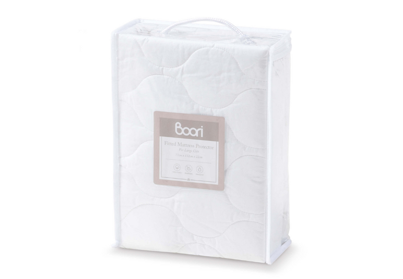 Boori Large Cot Fitted Mattress Protector (132cm x 77cm)
