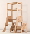 My Duckling JALA Deluxe Solid Wood Adjustable Learning Tower - Duck Stool Handle