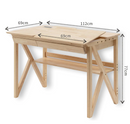 My duckling NALA Solid Wood Study Desk With Easel