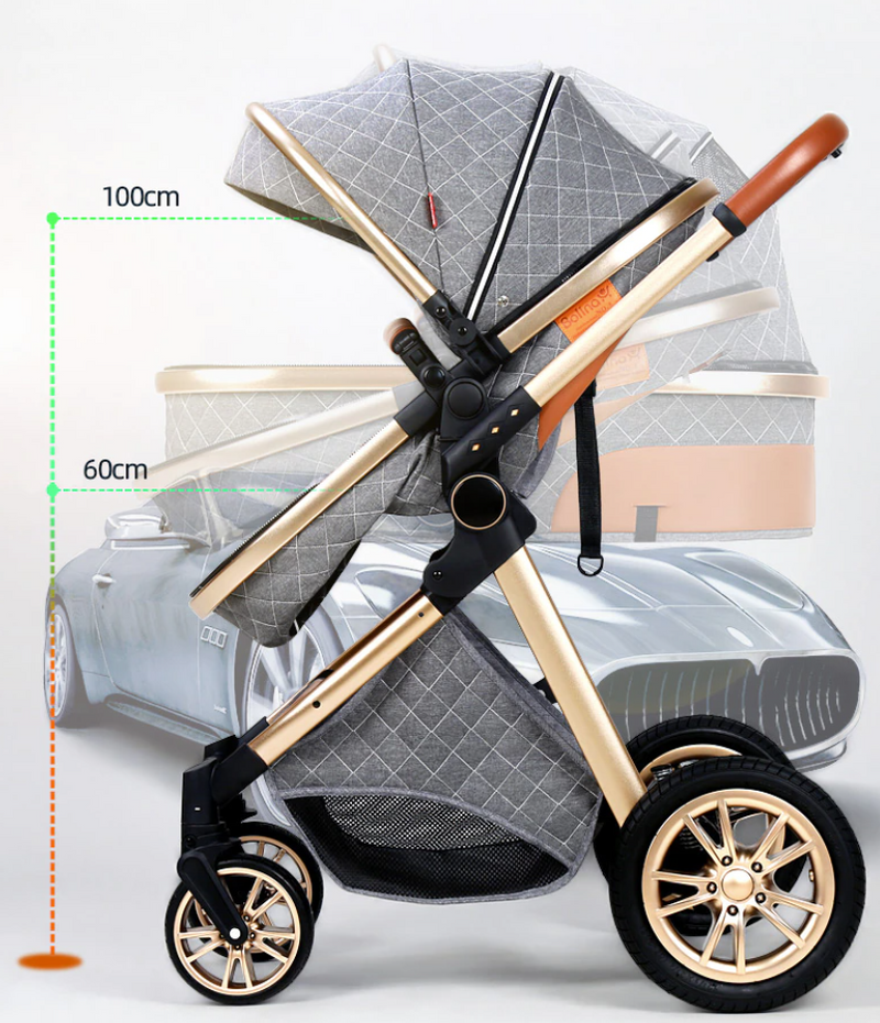Rever Bebe harmony  3 in 1 Baby Stroller with Bassinet (online Only)