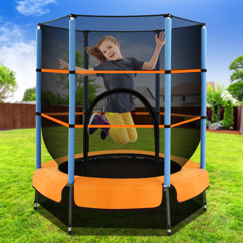 Everfit 4.5FT Trampoline Round Trampolines Kids Enclosure Outdoor Indoor Gift