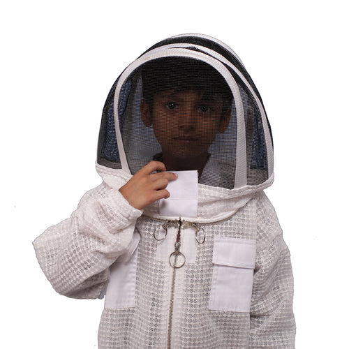 Beekeeping Bee Kids Full Suit 3 Mesh Layer Beekeeper Protective Gear M