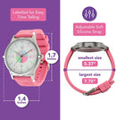 Analog Watches for Kids Telling Time Teaching Tool (Great for Boys and Girls Ages 5-15) - Rose Pink