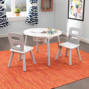 Round Table and 2 Chair Set for kids (Gray)