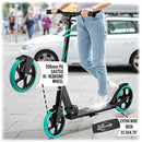 Lascoota Pulse Kick Push Commuter Scooter Teen Adult Aqua