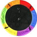 100cm Kids Flying Saucer Tree Swing Outdoor Round Swing Hammock Chair Yard Play