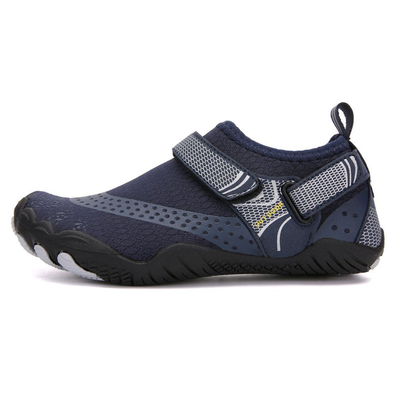 Kids Water Shoes Barefoot Quick Dry Aqua Sports Shoes Boys Girls - Blue Size Bigkid US4 = EU36