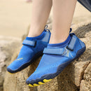 Kids Water Shoes Barefoot Quick Dry Aqua Sports Shoes Boys Girls - Klein Blue Size Bigkid US4 = EU36