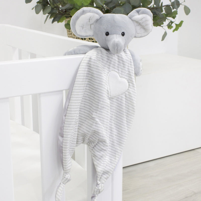 Blue elephant security blanket hotsell