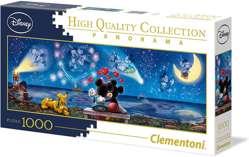 Clementoni Puzzle Disney Mickey and Minnie Panorama Puzzle 1,000 pieces 39449