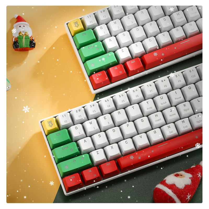 Royal Kludge RK61 Christmas Tri Mode Hot Swappable RGB Mechanical Keyboard (Brown Switch)