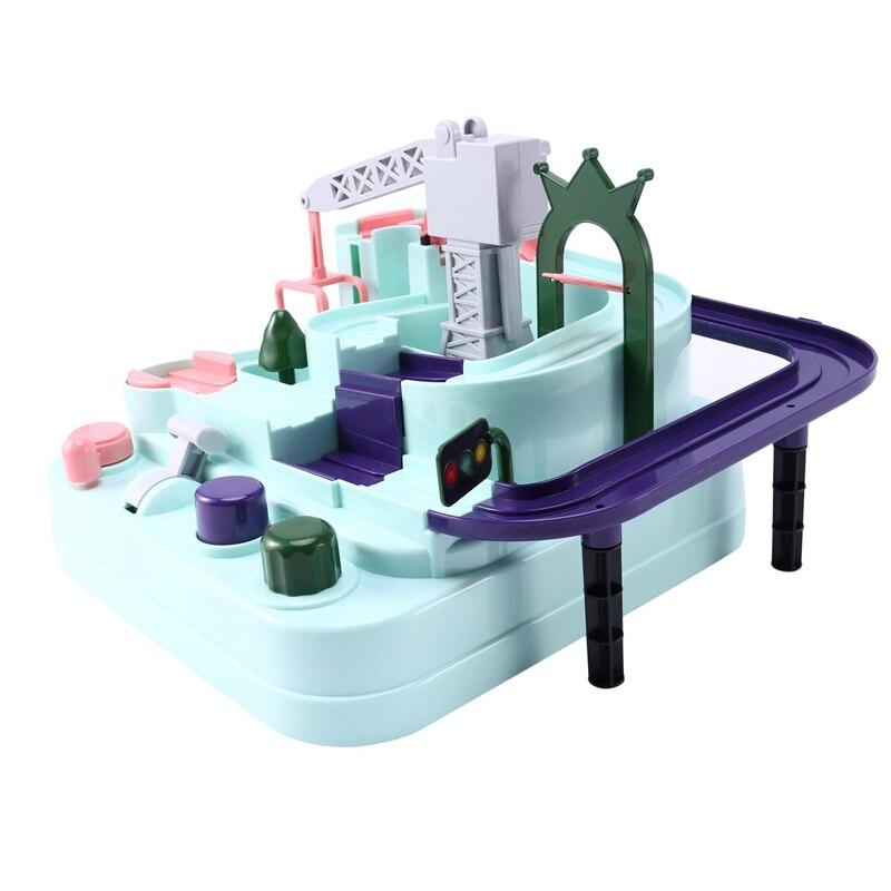 Rail Car Train Track Toys for Kids Boys Girls Xmas Gifts Racing Cars Mechanical Adventure Brain Table Game