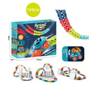 Changeable Track In The Dark Track with LED Light-Up Race Car Flexible Track Toy 184