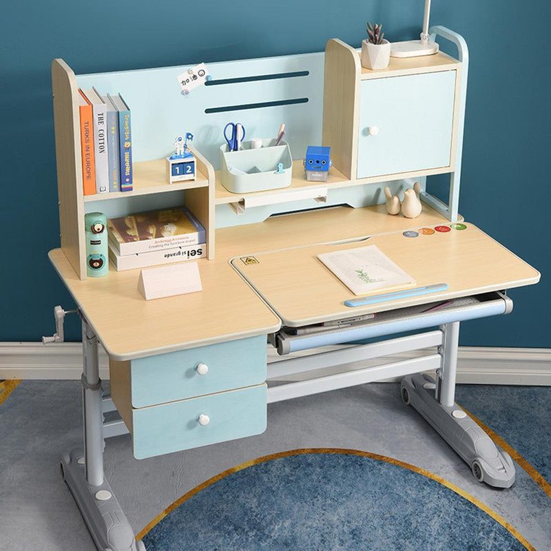 Height Adjustable Children Kids Ergonomic Study Desk Chair Set 120cm Pink AU