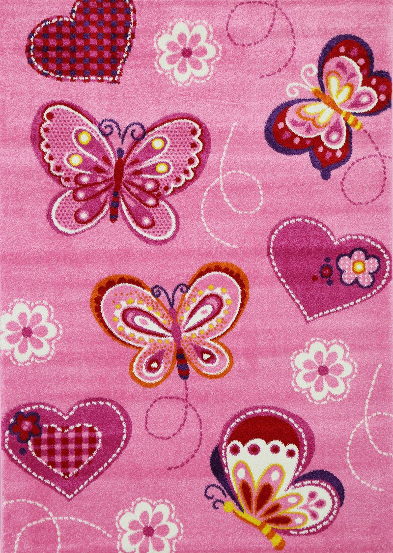 Nova Kids Pink Butterfly Rug 120x170 cm
