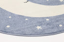 Nova Kids Blue Goodnight Moon Rug 133x133 cm Round