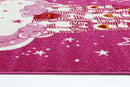 Nova Kids Pink Castle Rug 160x230 cm