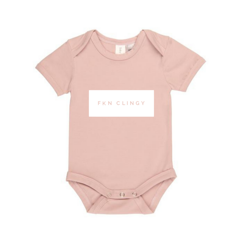 MLW By Design - FKN CLINGY™ Bodysuit | White Print | Newborn