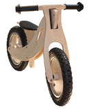 Wooden Balance Bike for Kids Toddler Child 2-6 yr Training Ride Bike Natural Wood with Hand  grip rubber tyres