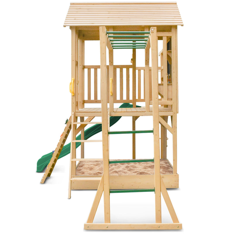 Lifespan Kids Kingston Cubby House with 2.2m Green Slide