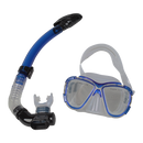 Adult Snorkeling Swimming Diving Mask & Snorkel - Quality Tempered Glass