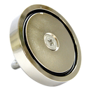 Round Neodymium Fishing Magnet with Countersunk Hole and Eyebolt, 500 LBS pull