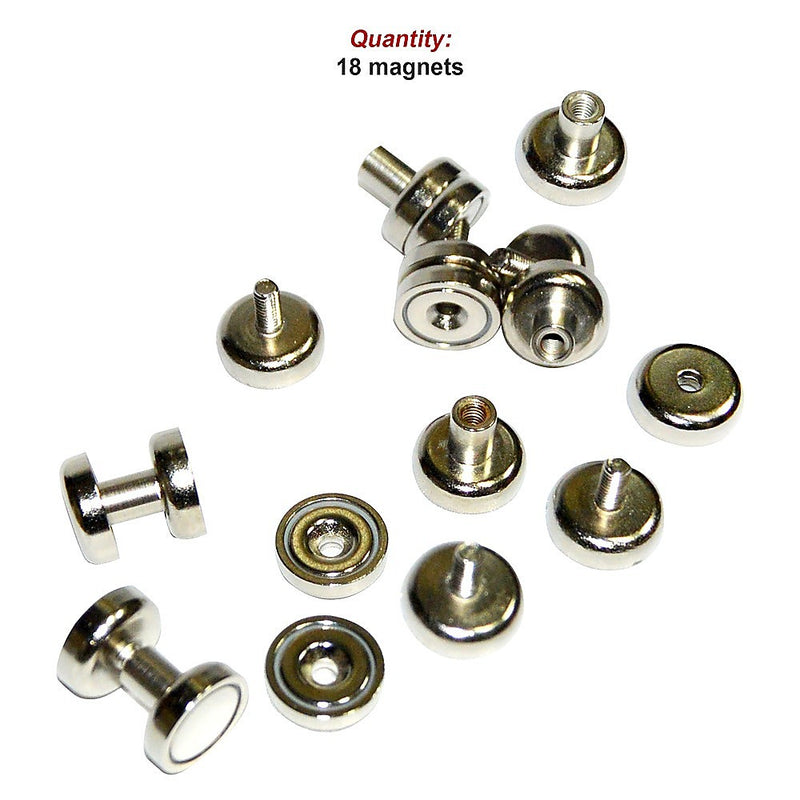 18x 16mm 5kg Countersunk Pot Magnet | Rare Earth Latch Door Drawer Cabinet