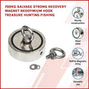 700Kg Salvage Strong Recovery Magnet Neodymium Hook Treasure Hunting Fishing