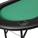 185cm 8 Player Folding Poker Blackjack Table with Cup Holder