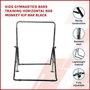 Kids Gymnastics Bars Training Horizontal Bar Monkey Kip Bar Black