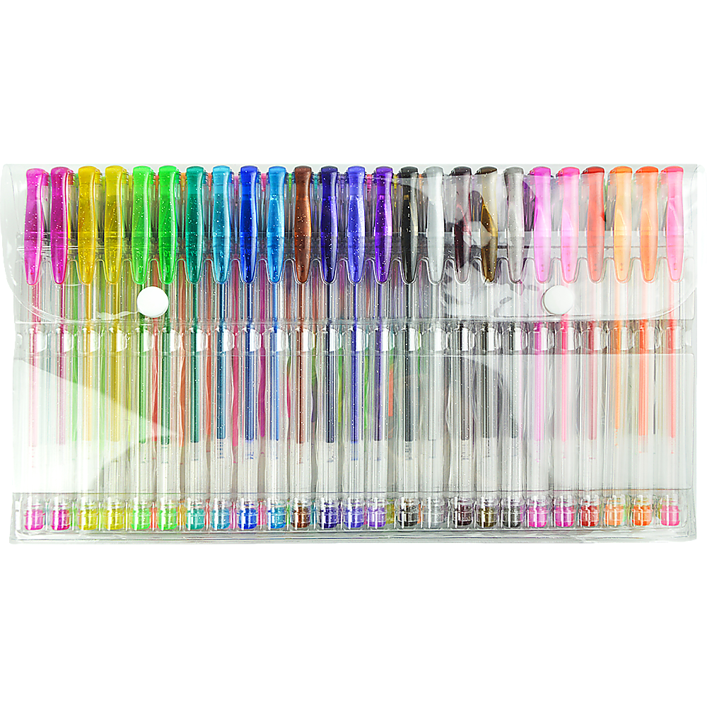 Glitter Gel Pens (100 pack) with More Ink Craft, Kids Adult C
