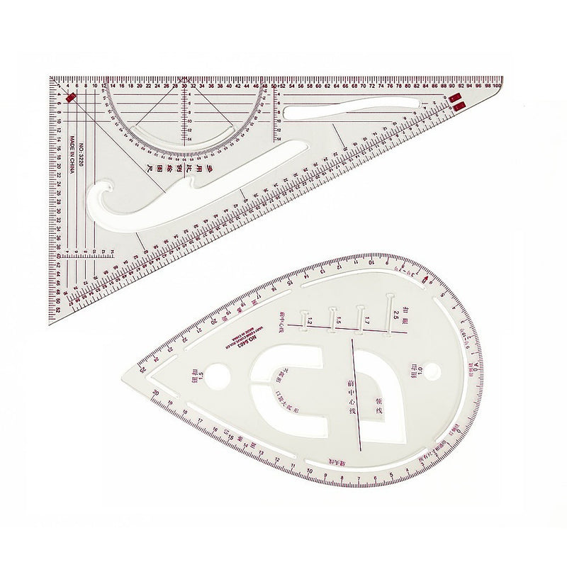 9pc French Curve Ruler Set DIY Sewing Pattern Measuring Tool for Dressmaker