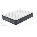 Eurotop Mattress 5 Zone Pocket Spring Latex Foam 34cm - Double