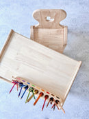 Childrens Primary Adjustable Bear Table and Chair Set