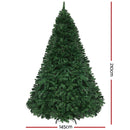 Jingle Jollys Christmas Tree 2.1M Xmas Tree with 2800 LED Lights Multi Colour