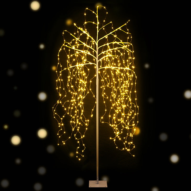 Jingle Jollys Christmas Tree 2.1M 600 LED Trees With Lights Warm White
