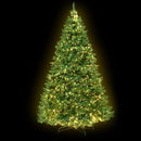 Jingle Jollys Christmas Tree 2.4M With 1488 LED Lights Warm White Green