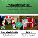 Jingle Jollys Christmas Inflatable Santa Archway 3M Outdoor Decorations Lights